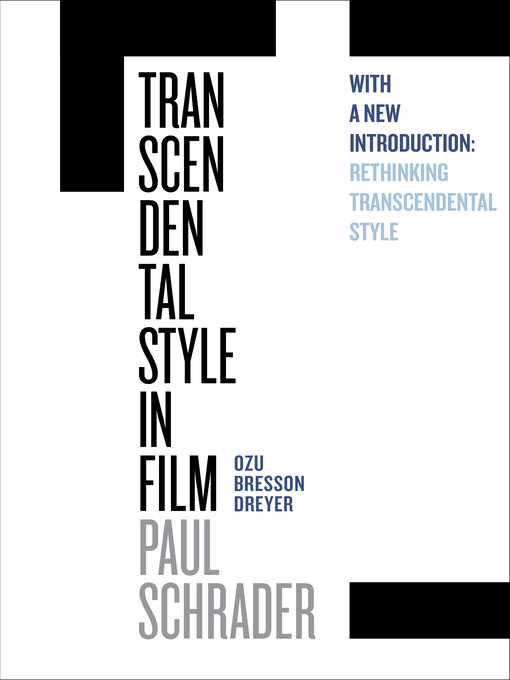 Title details for Transcendental Style in Film by Paul Schrader - Wait list